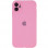 Чехол Silicone Case Full Camera Protective (AA) для Apple iPhone 12 (6.1) - Розовый / Light pink