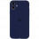 Чохол Silicone Case Full Camera Protective (AA) для Apple iPhone 12 (6.1) - Синій / Deep navy