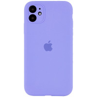 Чохол Silicone Case Full Camera Protective (AA) для Apple iPhone 12 (6.1) - Бузковий / Dasheen