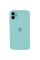 Чохол Silicone Case Full Camera Protective (AA) для Apple iPhone 12 (6.1) - Бірюзовий / Marine Green - фото