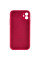 Чохол Silicone Case Full Camera Protective (AA) для Apple iPhone 12 (6.1) - Червоний / Rose Red - фото