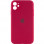 Чохол Silicone Case Full Camera Protective (AA) для Apple iPhone 12 (6.1) - Червоний / Rose Red