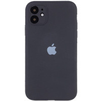 Чохол Silicone Case Full Camera Protective (AA) для Apple iPhone 12 (6.1) - Сірий / Dark Gray