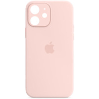 Чохол Silicone Case Full Camera Protective (AA) для Apple iPhone 12 (6.1) - Рожевий / Chalk Pink