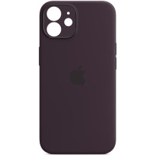 Чехол Silicone Case Full Camera Protective (AA) для Apple iPhone 12 (6.1) - Фиолетовый / Elderberry