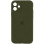 Чехол Silicone Case Full Camera Protective (AA) для Apple iPhone 12 (6.1) - Зеленый / Dark Olive