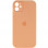 Чохол Silicone Case Full Camera Protective (AA) для Apple iPhone 12 (6.1) - Помаранчевий / Cantaloupe