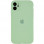 Чохол Silicone Case Full Camera Protective (AA) для Apple iPhone 12 (6.1) - Зелений / Pistachio