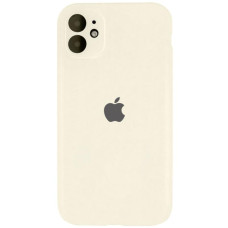 Чохол Silicone Case Full Camera Protective (AA) для Apple iPhone 12 (6.1) - Бежевий / Antique White