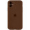 Чехол Silicone Case Full Camera Protective (AA) для Apple iPhone 12 (6.1) - Коричневый / Brown