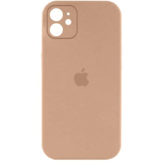 Чохол Silicone Case Full Camera Protective (AA) для Apple iPhone 12 (6.1) - Бежевий / Desert Gold