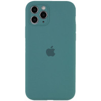 Чохол Silicone Case Full Camera Protective (AA) для Apple iPhone 12 Pro (6.1) - Зелений / Pine green