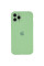 Чохол Silicone Case Full Camera Protective (AA) для Apple iPhone 12 Pro (6.1) - М'ятний / Mint - фото