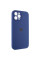 Чохол Silicone Case Full Camera Protective (AA) для Apple iPhone 12 Pro (6.1) - Синій / Deep navy - фото