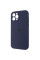 Чохол Silicone Case Full Camera Protective (AA) для Apple iPhone 12 Pro (6.1) - Темно-синій / Midnight blue - фото