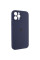 Чохол Silicone Case Full Camera Protective (AA) для Apple iPhone 12 Pro (6.1) - Темно-синій / Midnight blue - фото