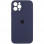 Чохол Silicone Case Full Camera Protective (AA) для Apple iPhone 12 Pro (6.1) - Темно-синій / Midnight blue