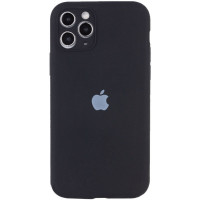 Чохол Silicone Case Full Camera Protective (AA) для Apple iPhone 12 Pro (6.1) - Чорний / Black