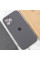 Чохол Silicone Case Full Camera Protective (AA) для Apple iPhone 12 Pro (6.1) - Сірий / Dark Gray - фото