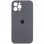 Чехол Silicone Case Full Camera Protective (AA) для Apple iPhone 12 Pro (6.1) - Серый / Dark Gray