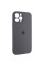 Чохол Silicone Case Full Camera Protective (AA) для Apple iPhone 12 Pro (6.1) - Сірий / Dark Gray - фото