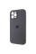 Чохол Silicone Case Full Camera Protective (AA) для Apple iPhone 12 Pro (6.1) - Сірий / Dark Gray - фото