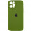 Чехол Silicone Case Full Camera Protective (AA) для Apple iPhone 12 Pro (6.1) - Зеленый / Dark Olive