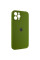 Чохол Silicone Case Full Camera Protective (AA) для Apple iPhone 12 Pro (6.1) - Зелений / Dark Olive - фото