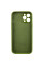 Чохол Silicone Case Full Camera Protective (AA) для Apple iPhone 12 Pro (6.1) - Зелений / Dark Olive - фото