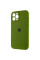 Чохол Silicone Case Full Camera Protective (AA) для Apple iPhone 12 Pro (6.1) - Зелений / Dark Olive - фото