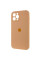 Чехол Silicone Case Full Camera Protective (AA) для Apple iPhone 12 Pro (6.1) - Оранжевый / Cantaloupe - фото