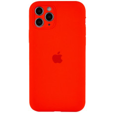 Чехол Silicone Case Full Camera Protective (AA) для Apple iPhone 12 Pro Max (6.7) - Красный / Red