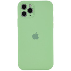 Чехол Silicone Case Full Camera Protective (AA) для Apple iPhone 12 Pro Max (6.7) - Мятный / Mint