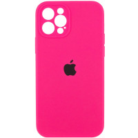 Чехол Silicone Case Full Camera Protective (AA) для Apple iPhone 12 Pro Max (6.7) - Розовый / Barbie pink