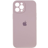 Чехол Silicone Case Full Camera Protective (AA) для Apple iPhone 12 Pro Max (6.7) - Серый / Lavender