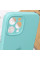 Чехол Silicone Case Full Camera Protective (AA) для Apple iPhone 12 Pro Max (6.7) - Бирюзовый / Marine Green - фото