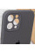 Чехол Silicone Case Full Camera Protective (AA) для Apple iPhone 12 Pro Max (6.7) - Серый / Dark Gray - фото