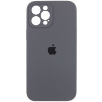 Чехол Silicone Case Full Camera Protective (AA) для Apple iPhone 12 Pro Max (6.7) - Серый / Dark Gray