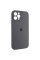 Чехол Silicone Case Full Camera Protective (AA) для Apple iPhone 12 Pro Max (6.7) - Серый / Dark Gray - фото
