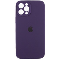 Чохол Silicone Case Full Camera Protective (AA) для Apple iPhone 12 Pro Max (6.7) - Фіолетовий / Elderberry