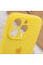 Чехол Silicone Case Full Camera Protective (AA) для Apple iPhone 13 Pro Max (6.7) - Желтый / Yellow - фото