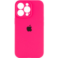 Чехол Silicone Case Full Camera Protective (AA) для Apple iPhone 13 Pro Max (6.7) - Розовый / Barbie pink