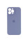 Чехол Silicone Case Full Camera Protective (AA) для Apple iPhone 13 Pro Max (6.7) - Серый / Lavender Gray - фото