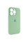 Чехол Silicone Case Full Camera Protective (AA) для Apple iPhone 13 Pro Max (6.7) - Зеленый / Pistachio - фото