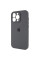 Чехол Silicone Case Full Camera Protective (AA) для Apple iPhone 13 Pro Max (6.7) - Серый / Dark Gray - фото