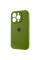 Чехол Silicone Case Full Camera Protective (AA) для Apple iPhone 13 Pro Max (6.7) - Зеленый / Dark Olive - фото