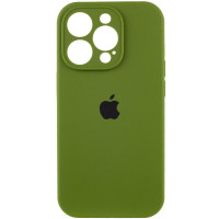 Чехол Silicone Case Full Camera Protective (AA) для Apple iPhone 13 Pro Max (6.7) - Зеленый / Dark Olive