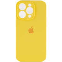 Чохол Silicone Case Full Camera Protective (AA) для Apple iPhone 13 Pro (6.1) - Жовтий / Yellow