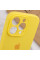 Чохол Silicone Case Full Camera Protective (AA) для Apple iPhone 13 Pro (6.1) - Жовтий / Yellow - фото