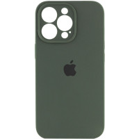 Чехол Silicone Case Full Camera Protective (AA) для Apple iPhone 13 Pro (6.1) - Зеленый / Cyprus Green